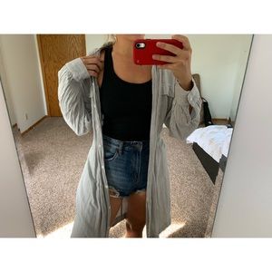 Striped Oversized Cardigan